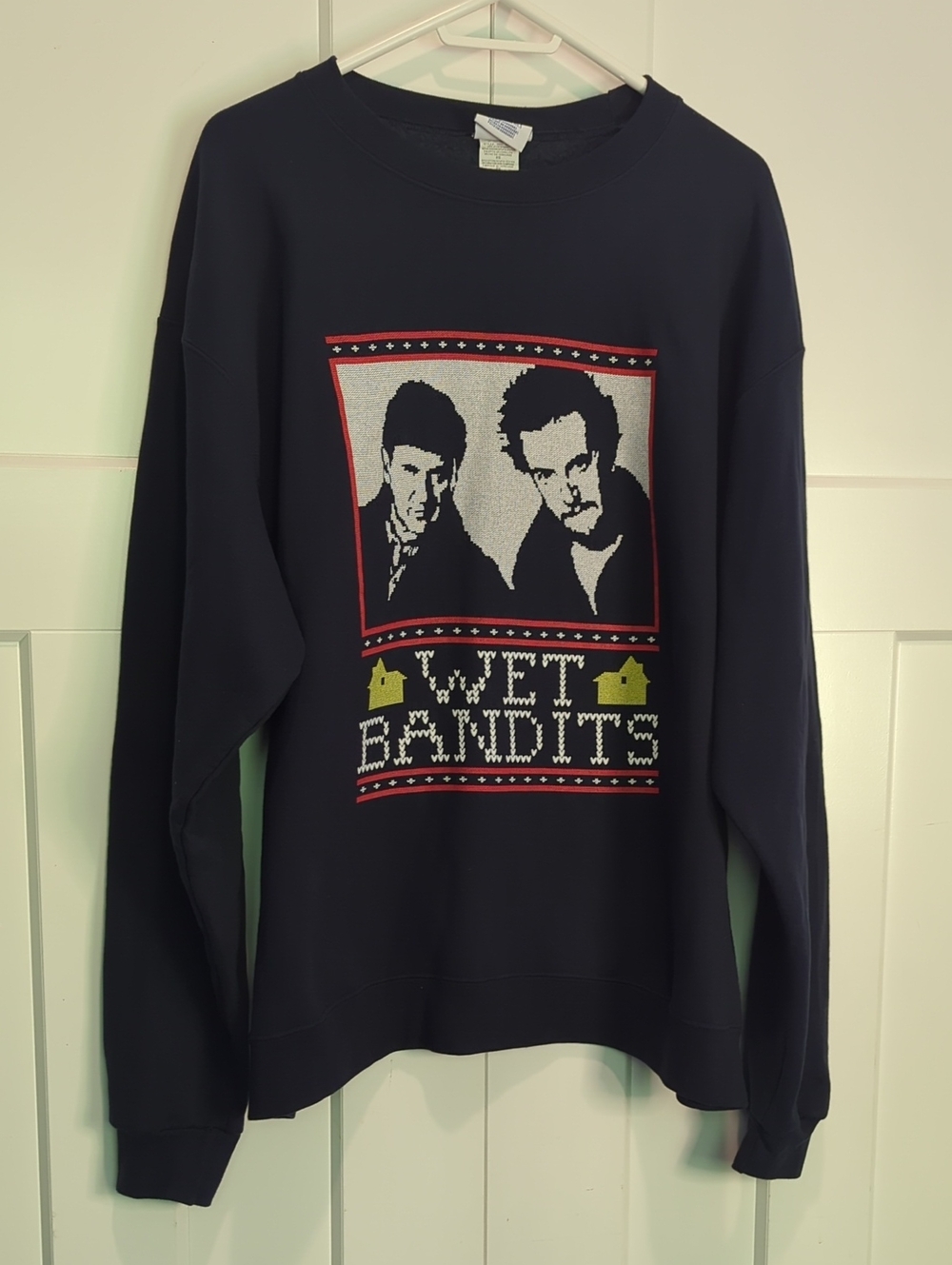 Champion Navy Crewneck Wet Bandit Sweatshirt Size XL
